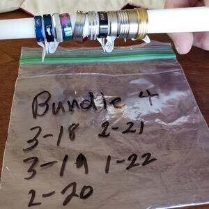 RINGS lot 11 nwt‎ stainless steel rings various patterns and colors 18-22